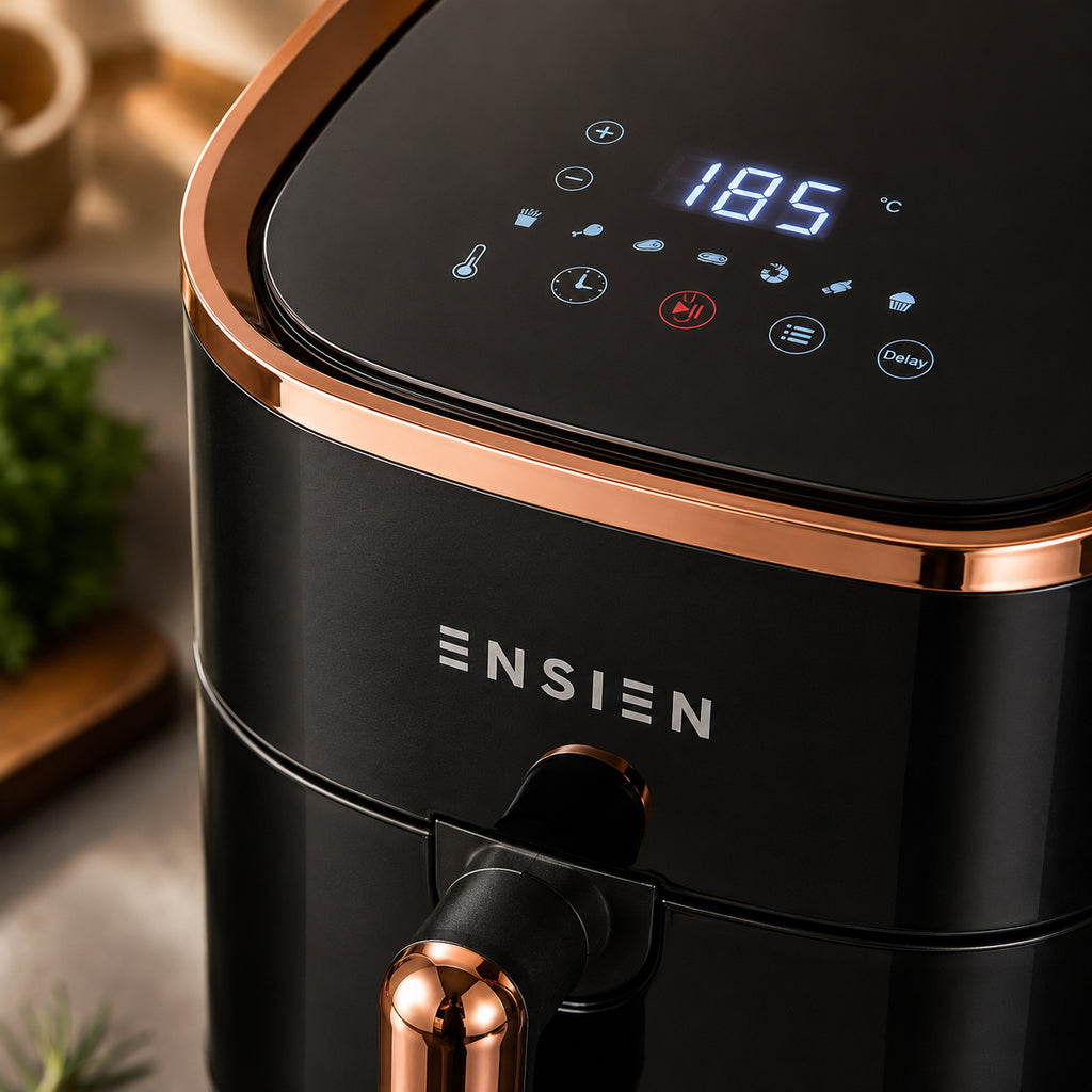 Ensien 4L Digital Air Fryer | 360° Rapid Air, Non-Stick Basket | EN-AF-4L