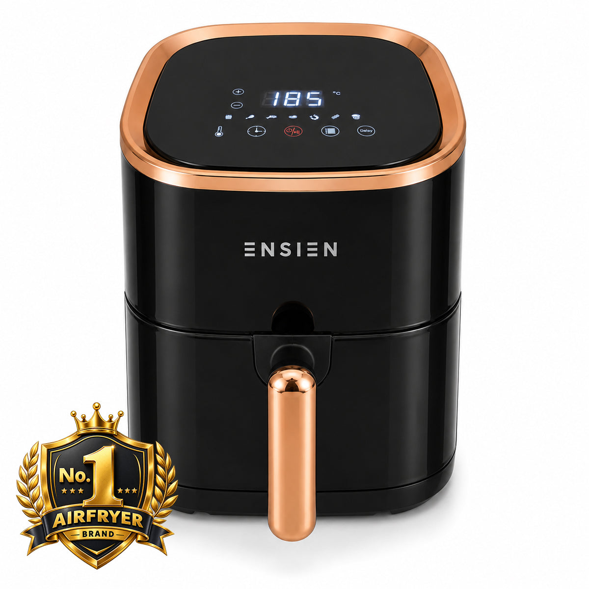 Ensien 4L Digital Air Fryer | 360° Rapid Air, Non-Stick Basket | EN-AF-4L
