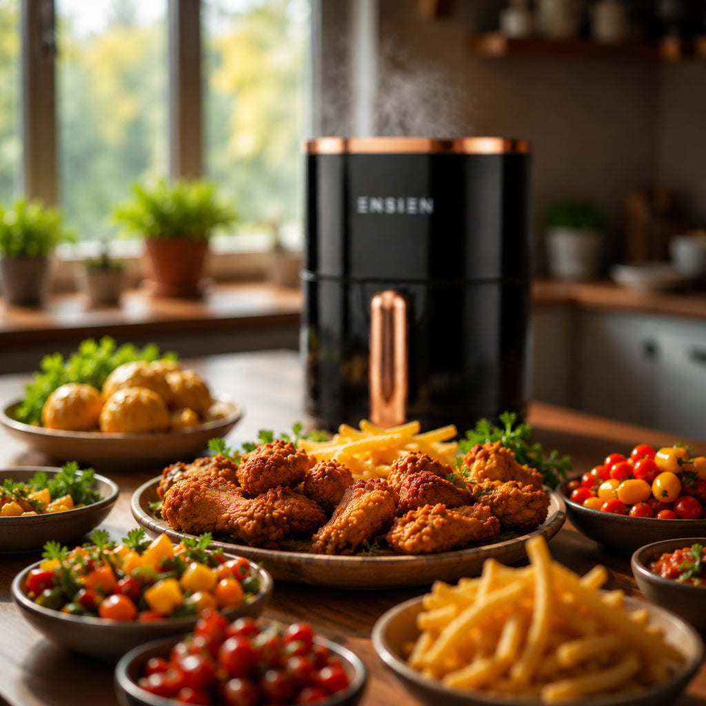 Ensien 4L Digital Air Fryer | 360° Rapid Air, Non-Stick Basket | EN-AF-4L